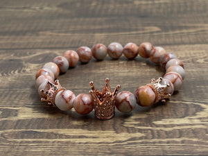 Pink Web Jasper Crown