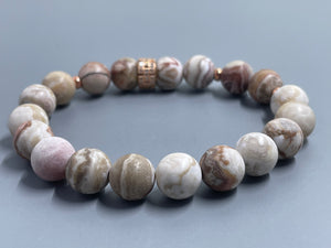 Rose Gold Mexican Crazy Lace Agate