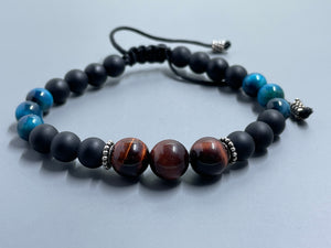 Blue/Red Tiger Eye & Onyx