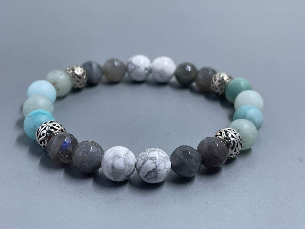 Amazonite w/ Howlite & Labradorite