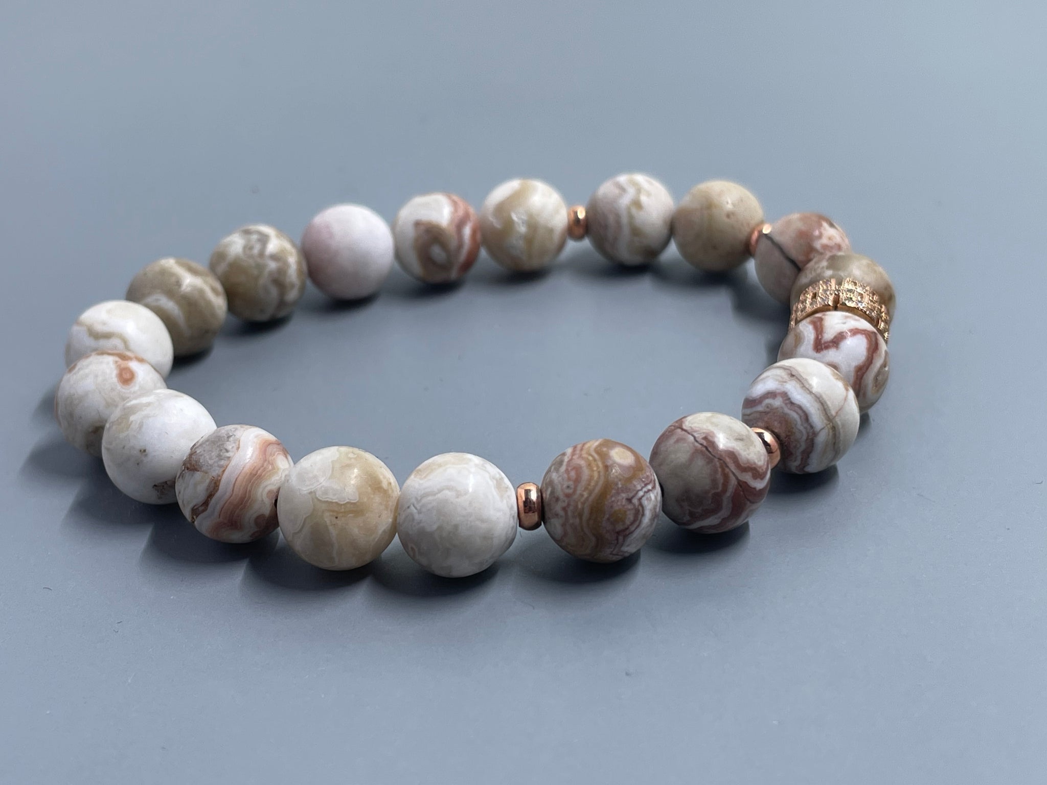 Rose Gold Mexican Crazy Lace Agate
