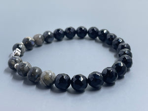 African Gray Opal and Black Onyx