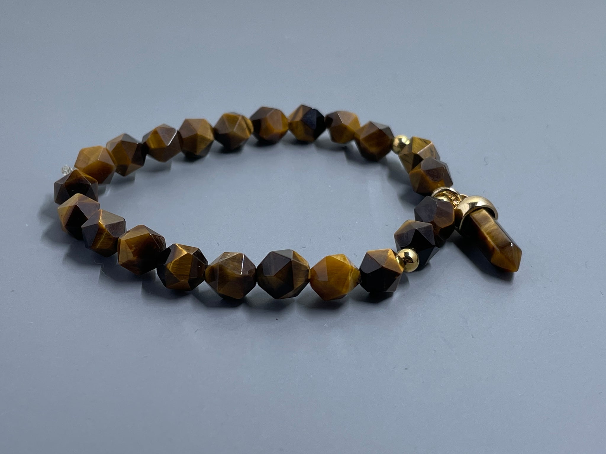 Star Cut Tiger Eye w/ Gold