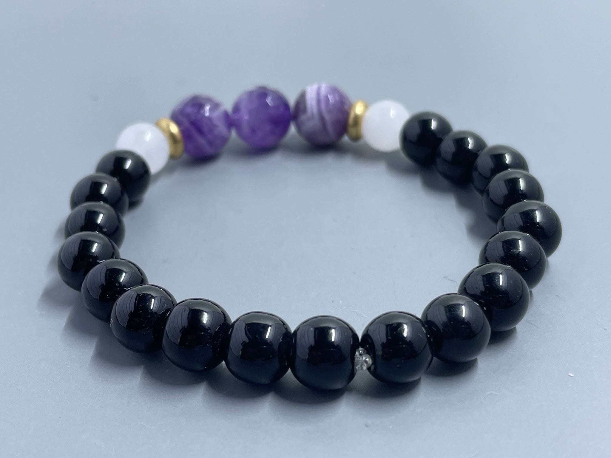 Amethyst, Jade, Black Onyx