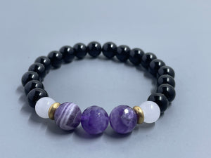 Amethyst, Jade, Black Onyx
