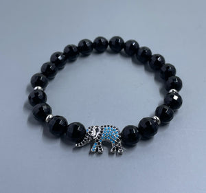 Onyx Silver Elephant