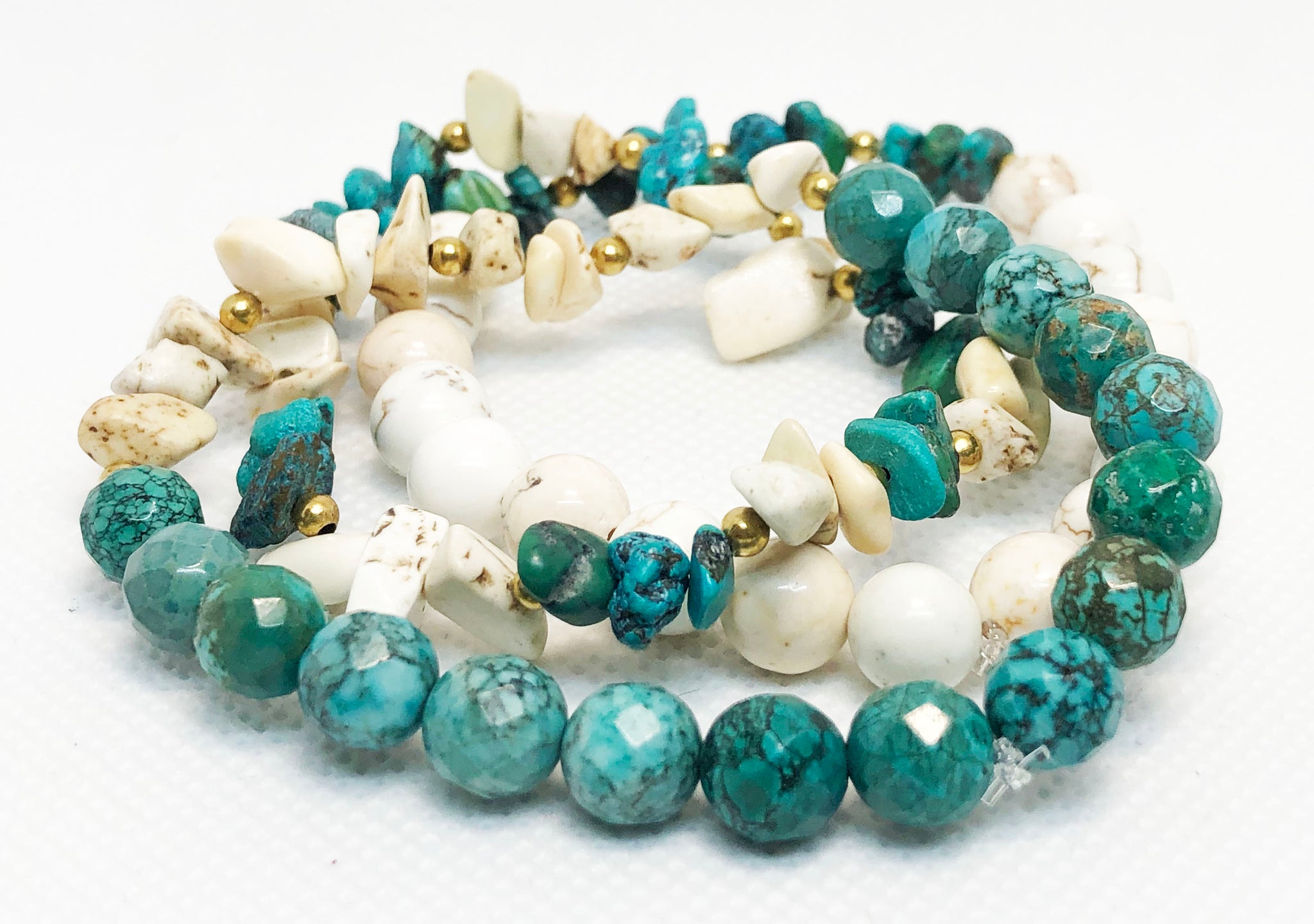 Natural Blue/Green & White Turquoise