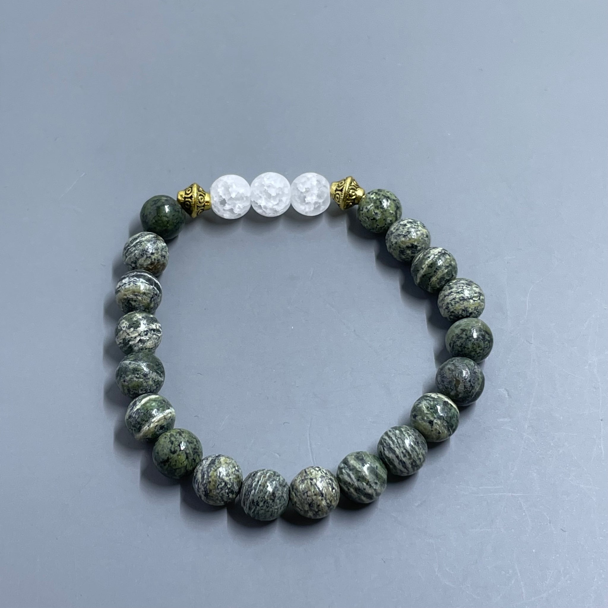 Serpentine Jasper Crackle Quartz