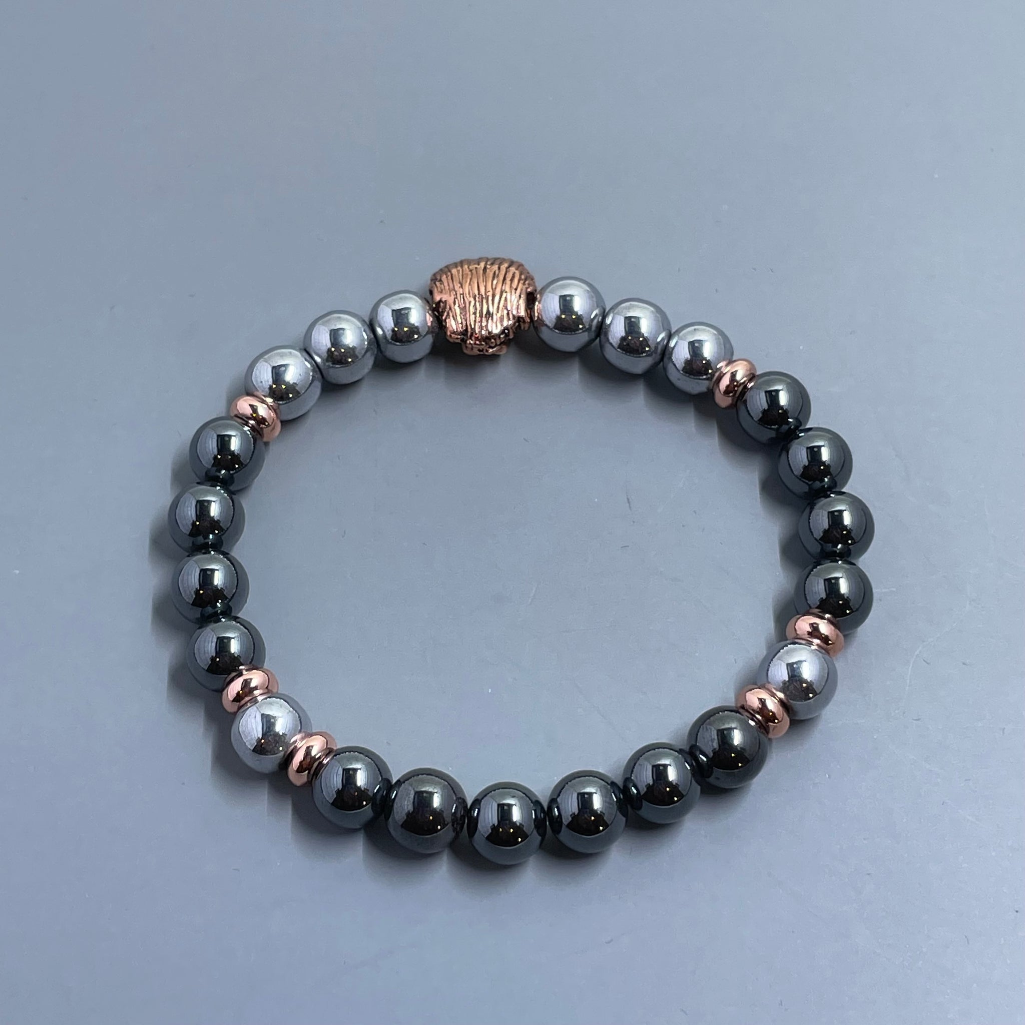 Hematite Rose Gold Lion
