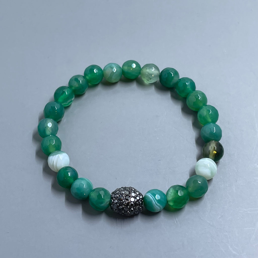 Green Banded Agate Zircon
